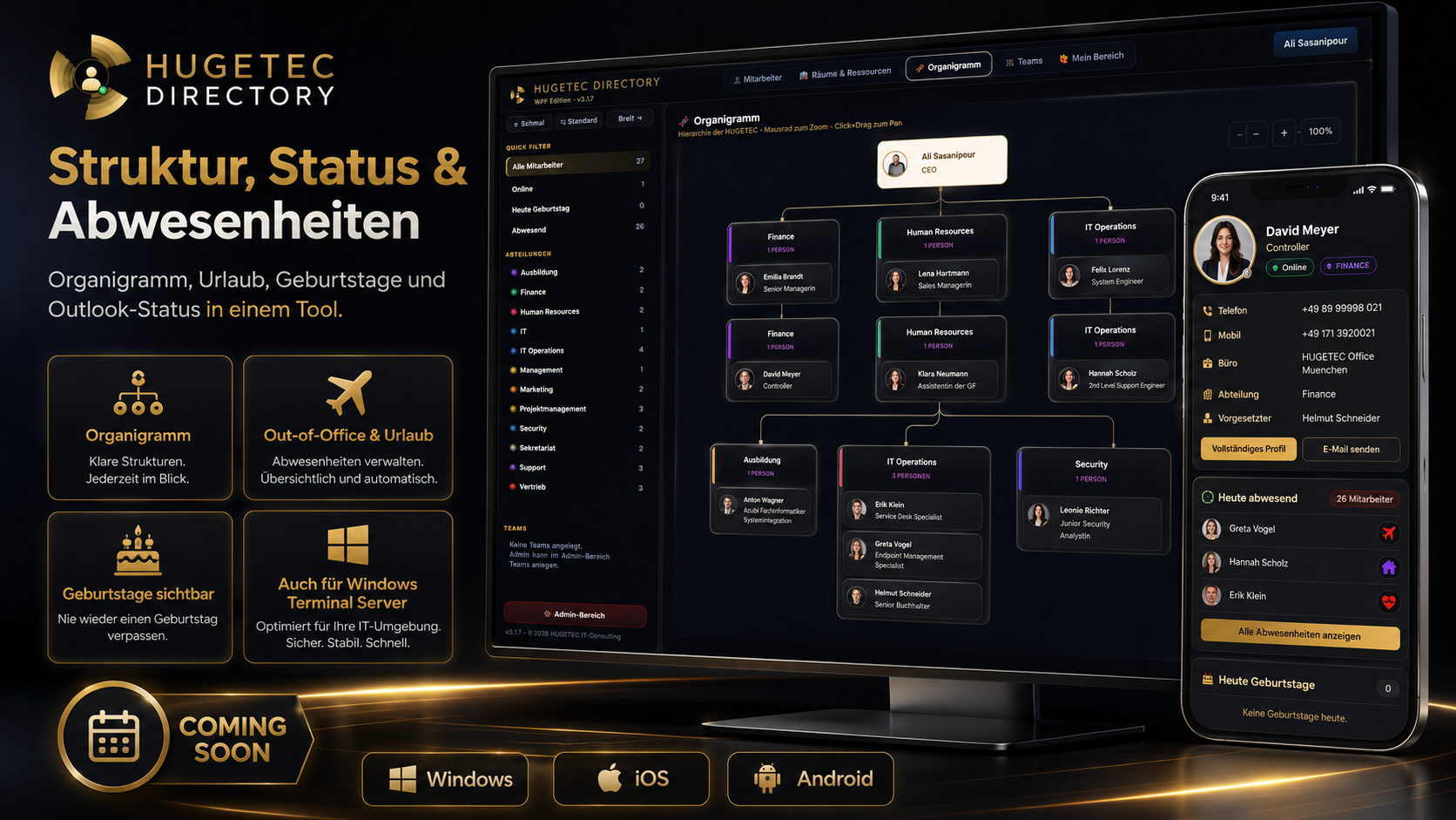 HUGETEC Directory · Übersicht